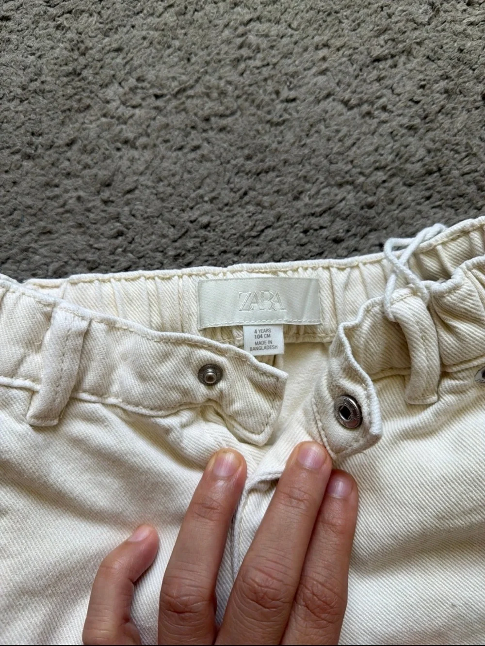 Zara Cream Mickey Mouse Graphic Sweatpants